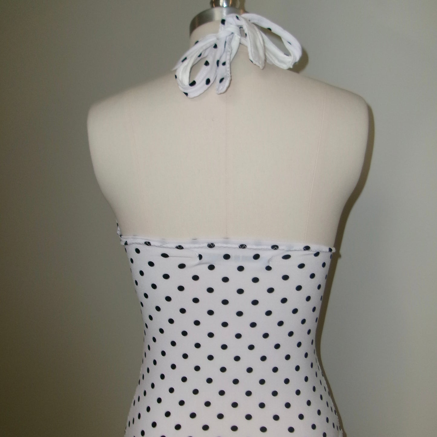 Retro Polka Dot Halter Top