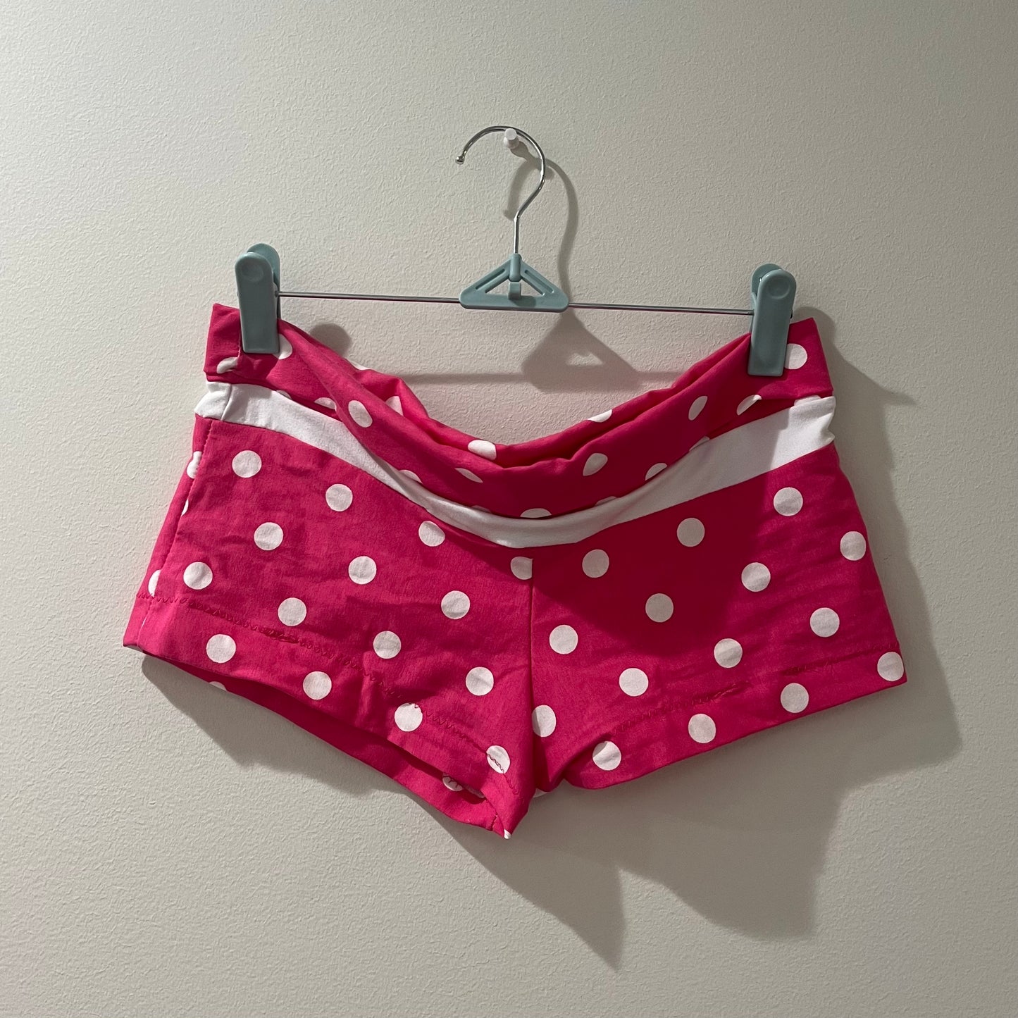Retro Polka Dot Shorts- Fold Over