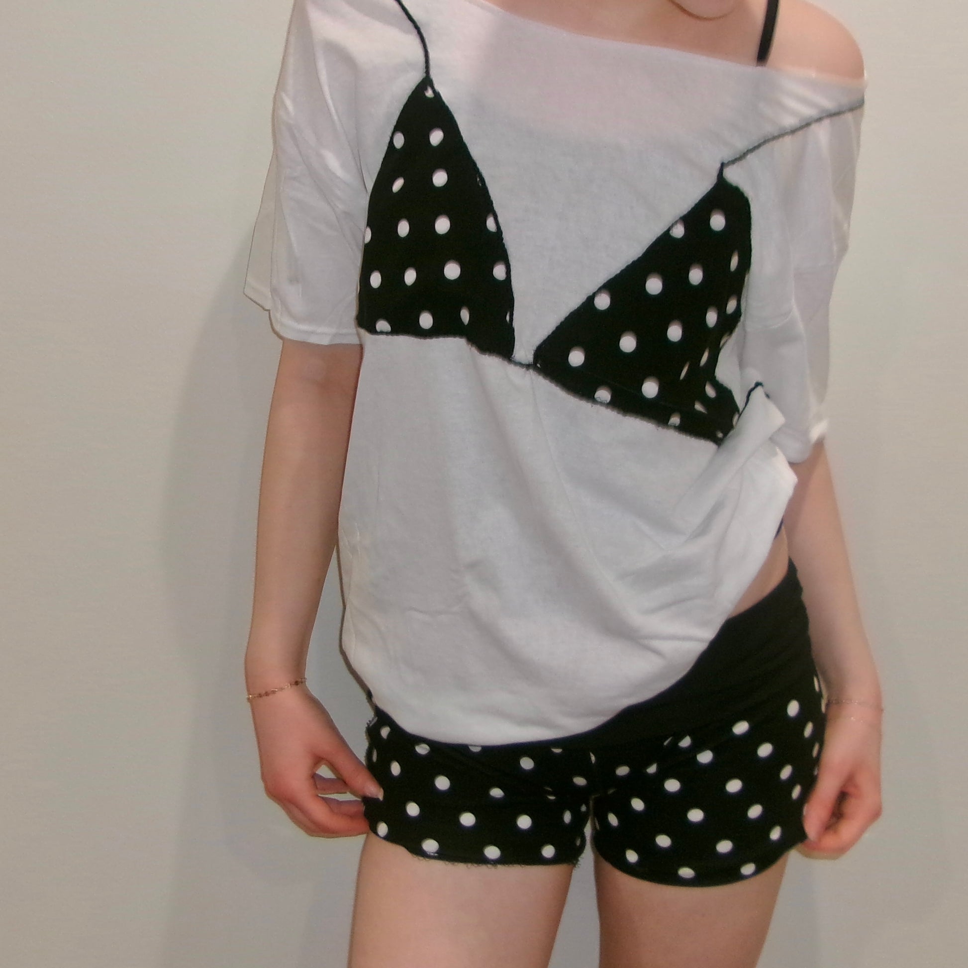 Chic polka dot bikini cover-up – lightweight and trendy with a Y2K vibe, perfect for summer beach days and sunset moments. SewChic4U