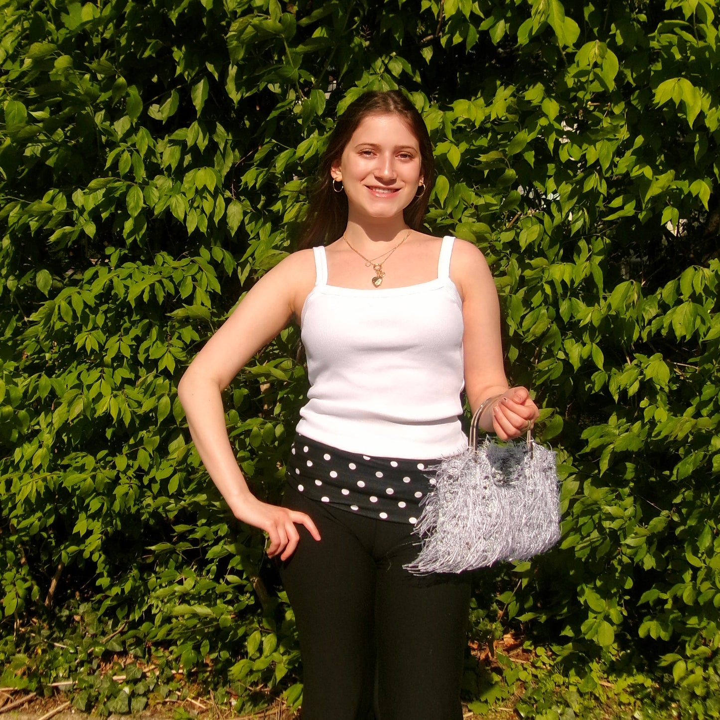 Black Polka Dot Capris