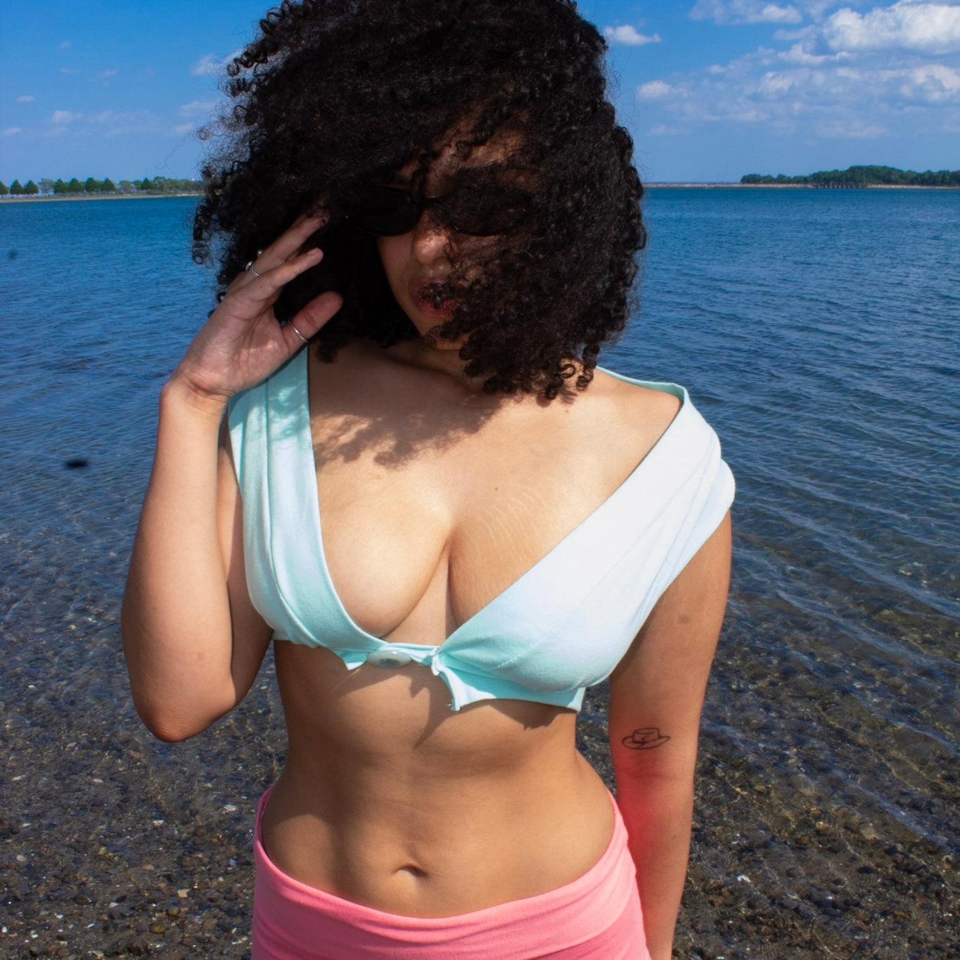 Mint Crop Top