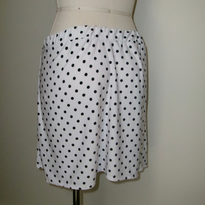 Low-Rise Polka Dot Midi Skirt
