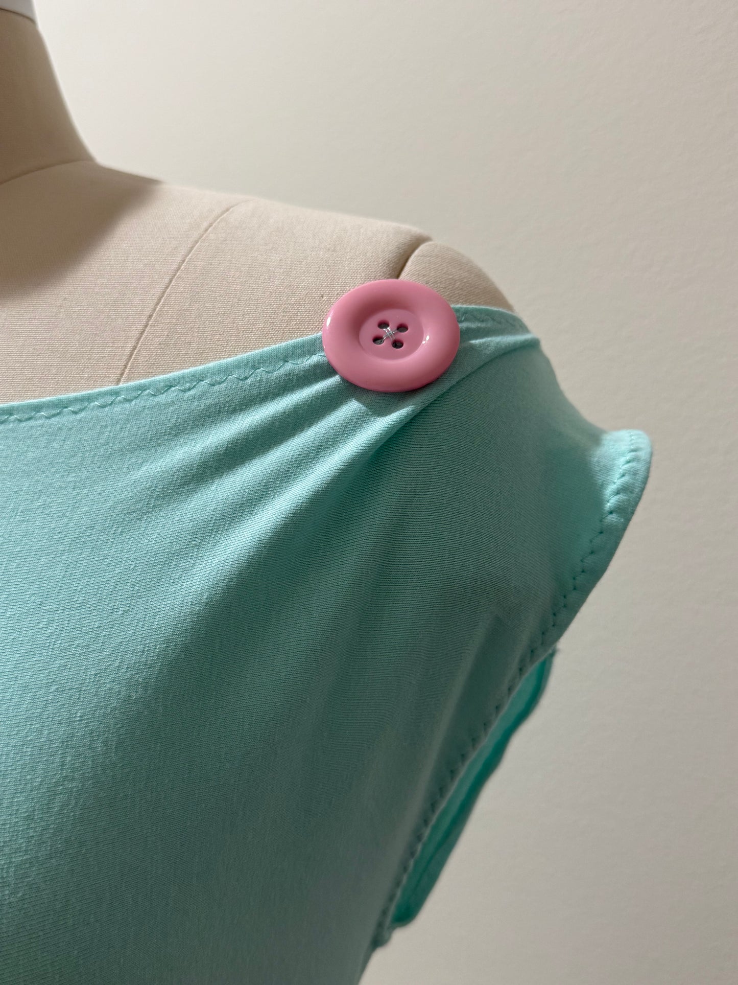 Off-Shoulder Mint Top