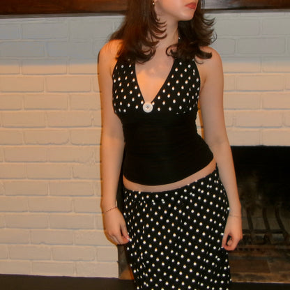 Polka Dot Halter Top