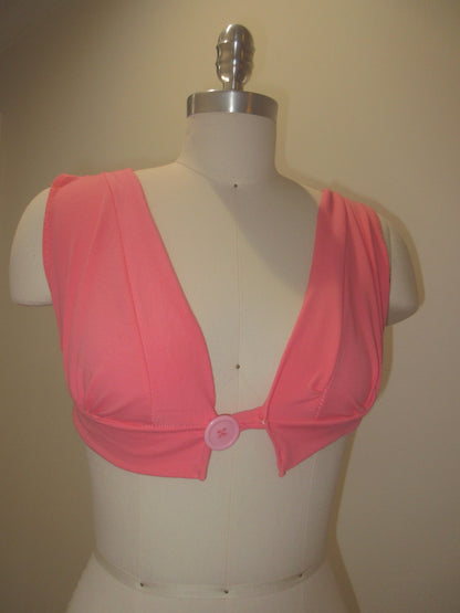 Coral Crop Top