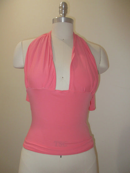 Coral Chic Halter Top