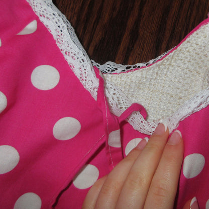 Pink Polka Dot Bag