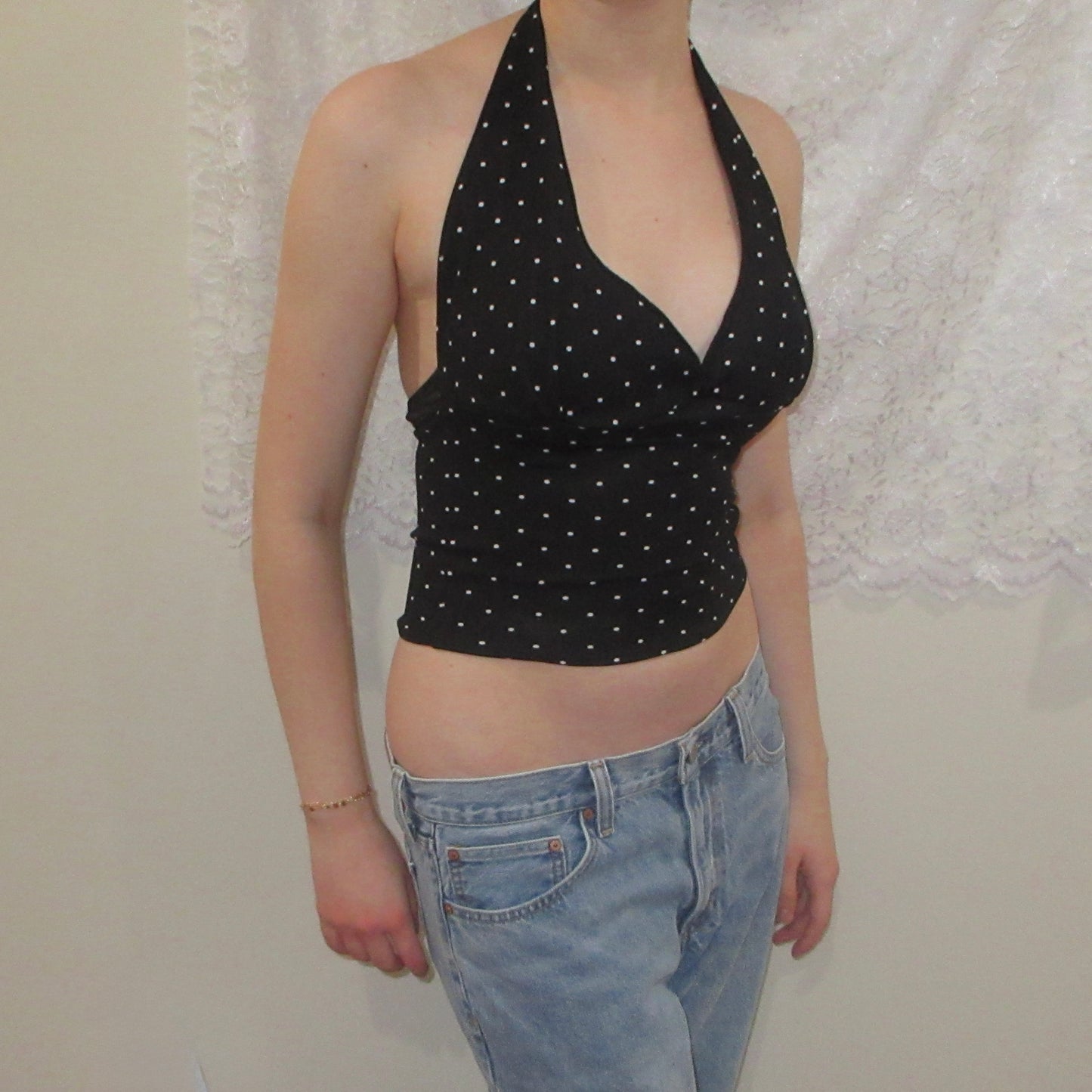 Spot On Polka Dot Halter Top