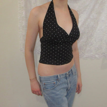 Spot On Polka Dot Halter Top