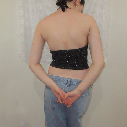 Spot On Polka Dot Halter Top