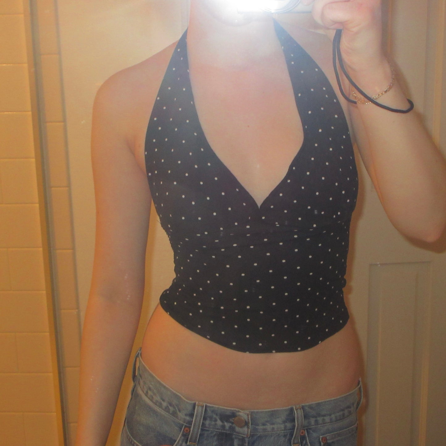 Spot On Polka Dot Halter Top
