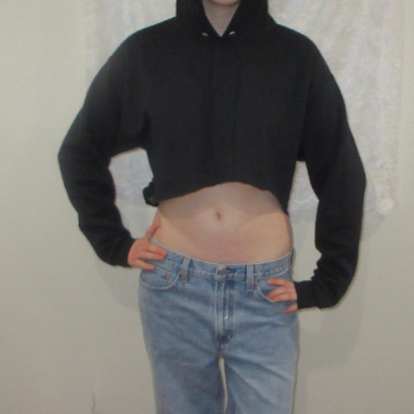 Chic Lace Back Sweatshirt