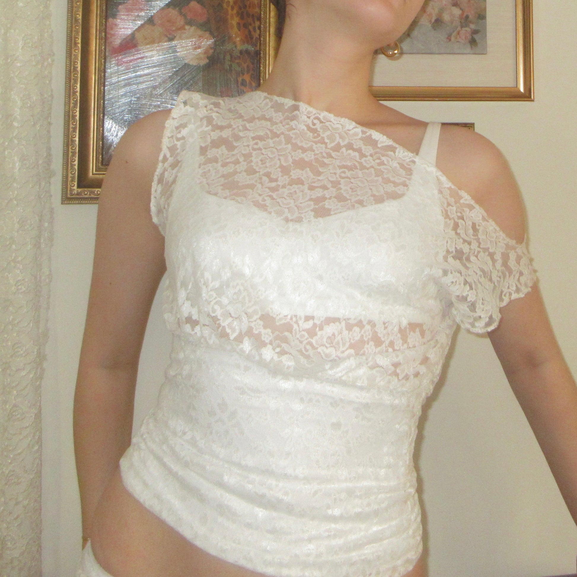 White lace top 