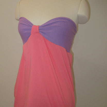 Purple and Coral Mini Dress