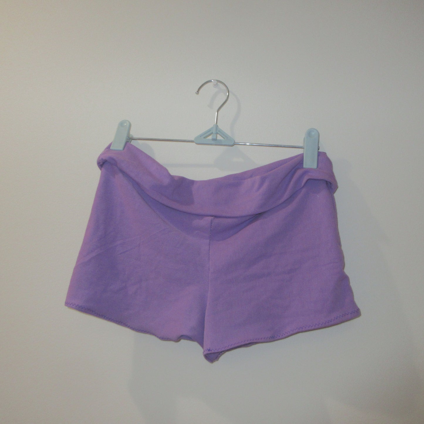Purple Foldover Shorts