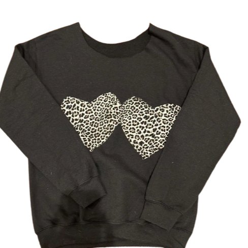 Chic & Cozy Leopard Print Sweatshirt In Black - SewChic4U