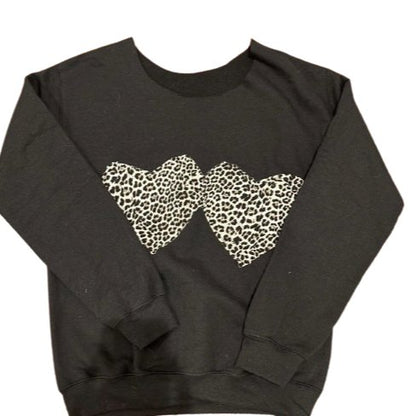 Chic & Cozy Leopard Print Sweatshirt In Black - SewChic4U